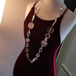 Silver/glass Necklace